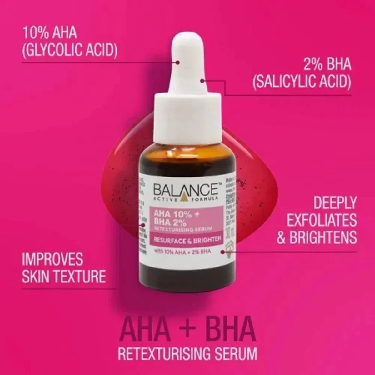 Balance Active Formula | AHA 10% + BHA 2% Serum - Buy Now Pakistan