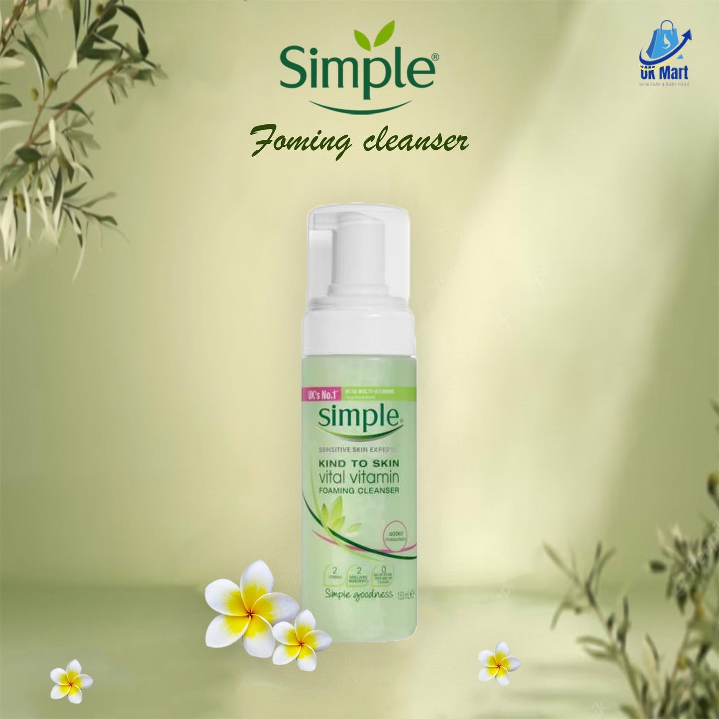 Simple Kind to Skin Vital Vitamin Foaming Cleanser - Buy Now Pakistan