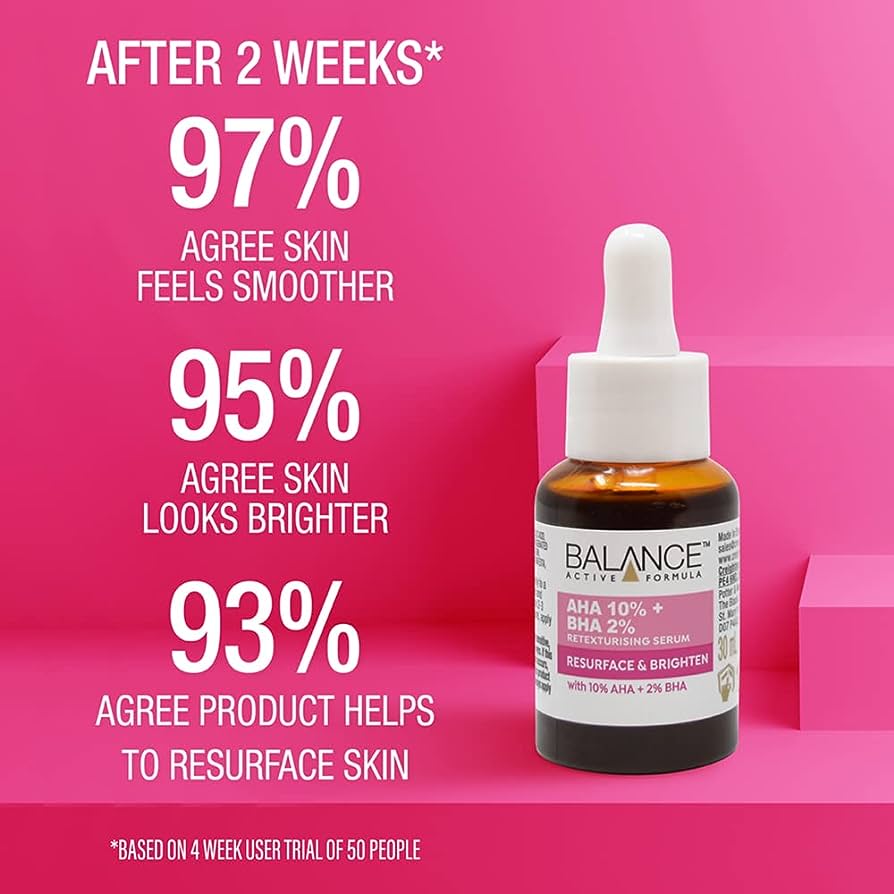 Balance Active Formula | AHA 10% + BHA 2% Serum - Buy Now Pakistan