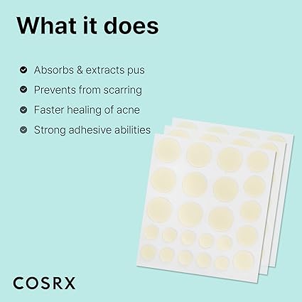 COSRX Acne Pimple Patch - Hydrocolloid Spot Stickers - Buy Now Pakistan