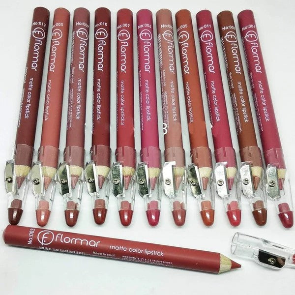 Flormar | Matte Lipstick Pencil 12pcs - Buy Now Pakistan