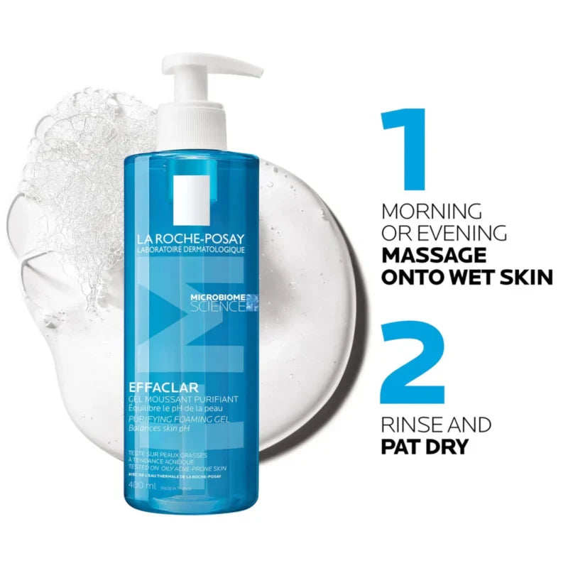 La Roche-Posay Effaclar AR Purifying Foaming Gel – 400ml for Oily & Sensitive Skin - Buy Now Pakistan