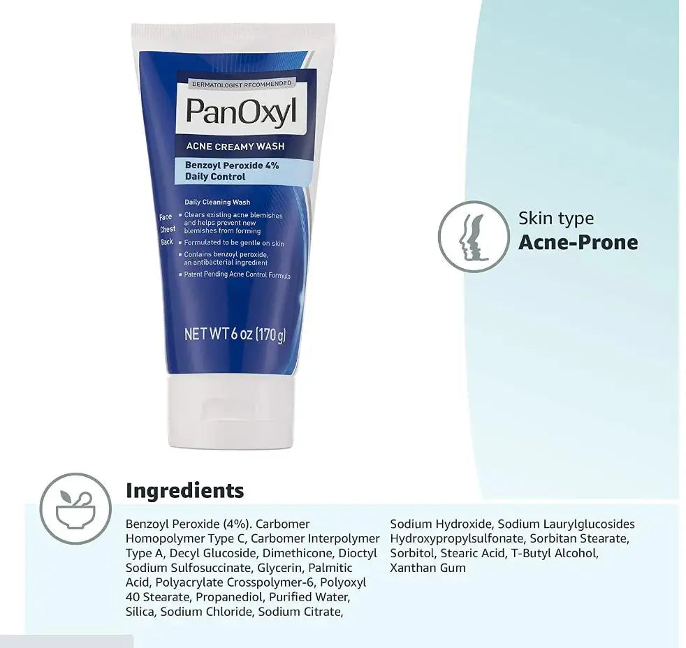 Panoxyl acne foaming wash benzoyl peroxide 4% - Buy Now Pakistan