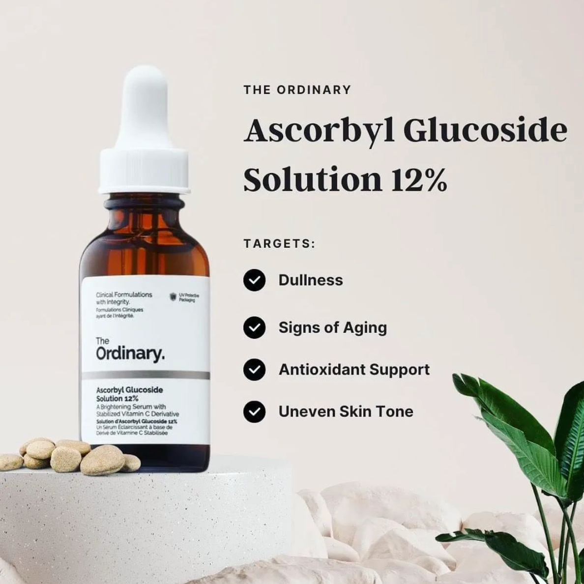 The Ordinary | Ascorbyl glucoside solution 12% 30ml - Buy Now Pakistan