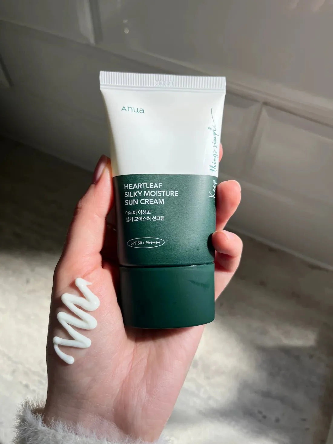 Anua Heartleaf Silky Moisture Sunscreen