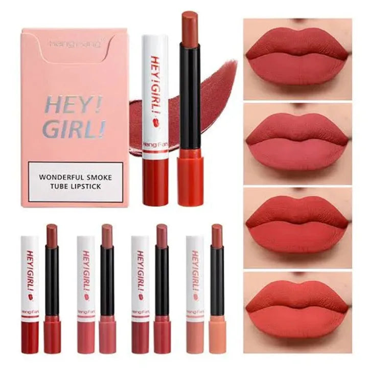 Heng Fang | Hey Girl Wonderful Smoke Tube Lipstick -Pack of 4 - Buy Now Pakistan