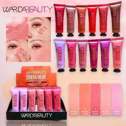 Warda Beauty | Cheek Heat Dheer Gel-Cream Blush - Available in 12 Shades - Buy Now Pakistan