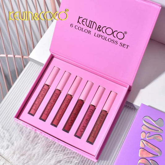 Kevin & Coco | 6-Color Lipgloss Set – High-Shine, Hydrating Lip Glosses for Every Look - Buy Now Pakistan